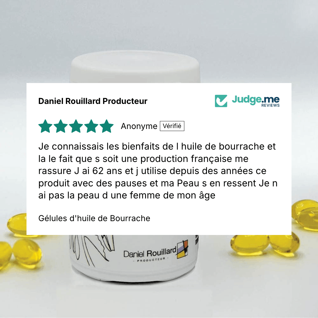 Avis sur les Gélules d'huiles de Bourrache