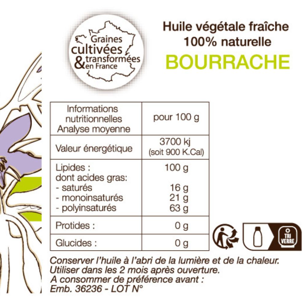 Nutrition Huile de Bourrache